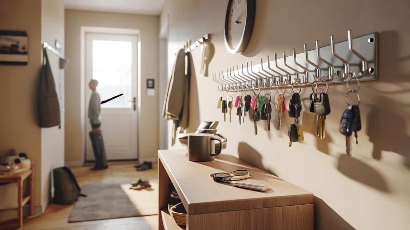 Jak prosty system przechowywania kluczy oszczędza czas rano