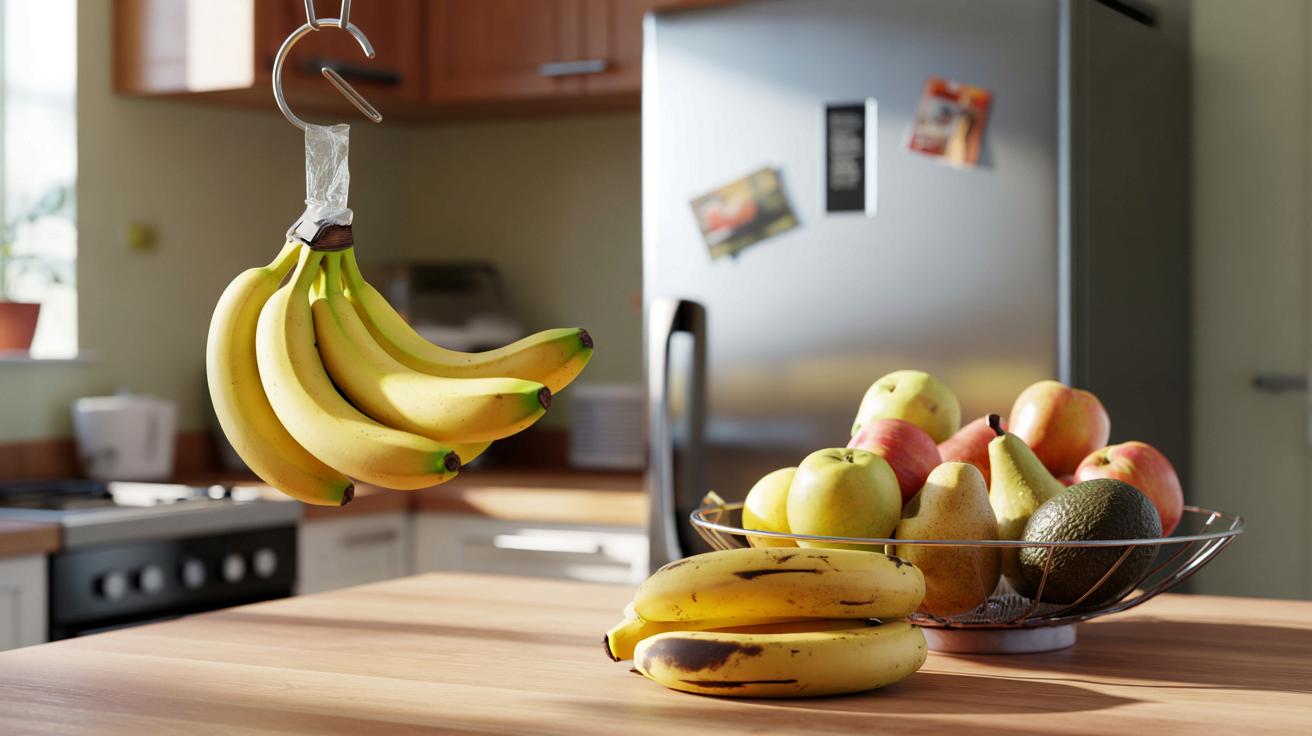 Banany nie powinny trafiać ani do miski, ani do lodówki, a ten prosty trik znacząco wydłuży ich świeżość