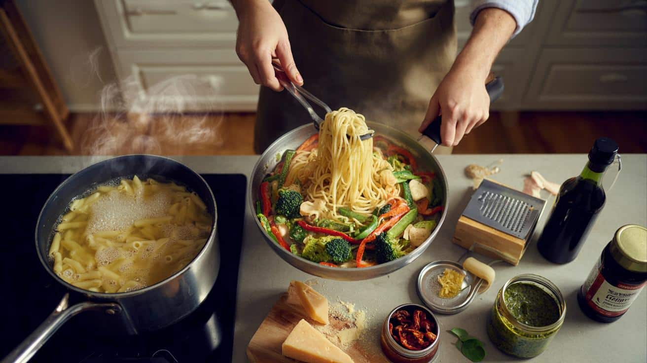 Jak przygotować szybki makaron z warzywami gdy masz niewiele czasu