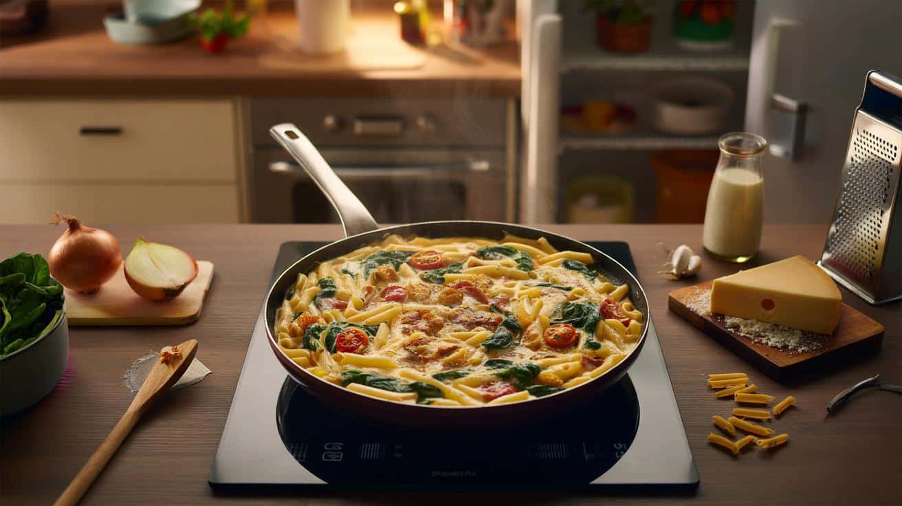 Jak przygotować szybkie danie z makaronu które powstaje w jednej patelni