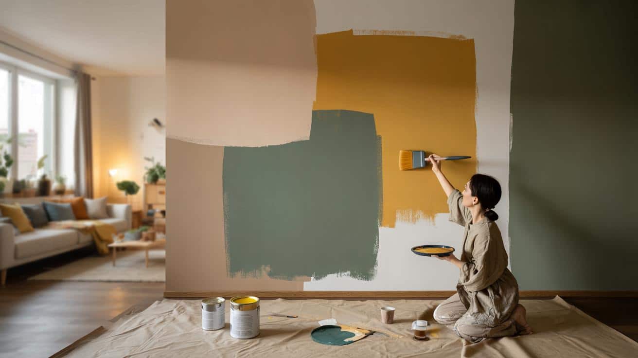 Jak samodzielnie namalować ścianę w wzorek geometryczny bez talentu plastycznego i taśmy