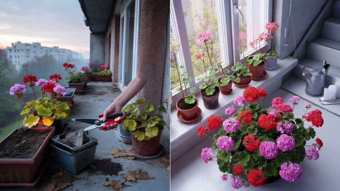 Jak sprawić, żeby pelargonie zimowały bez strat i pięknie kwitły wiosną