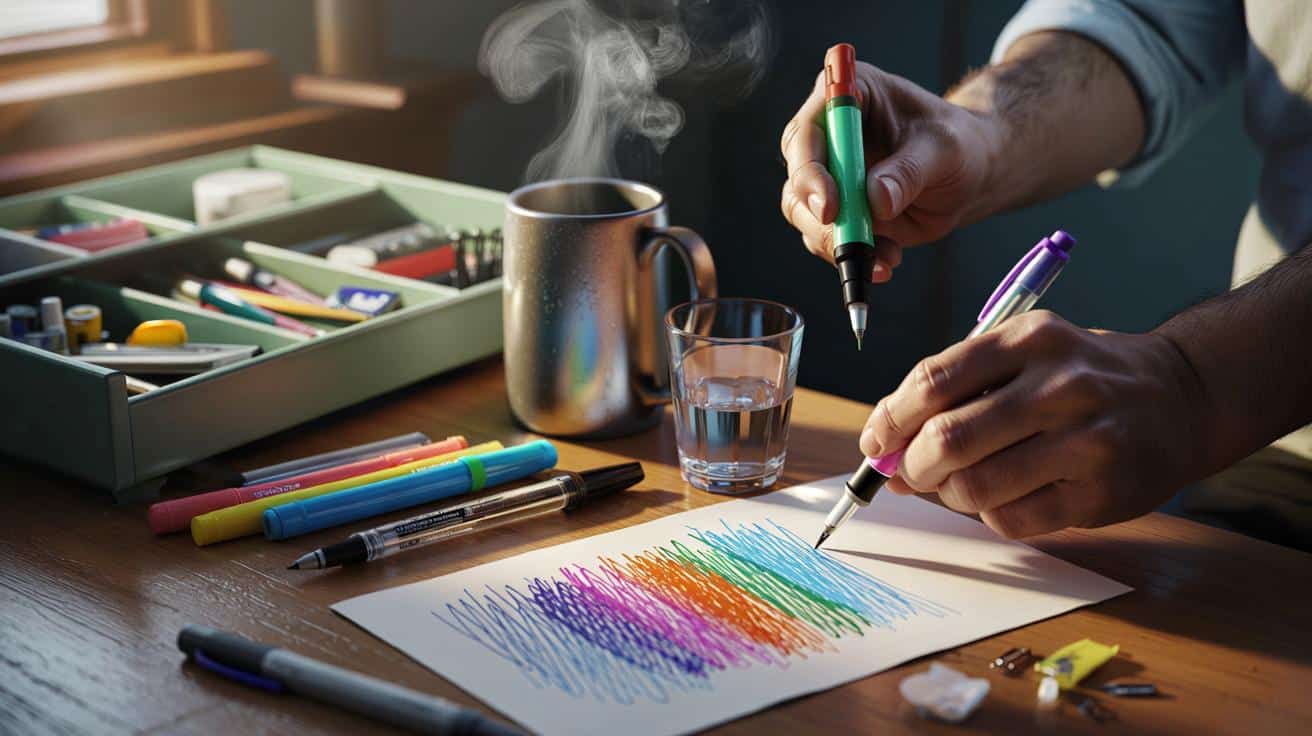 Jak sprawić żeby pisaki i długopisy schnące w szufladzie znowu działały