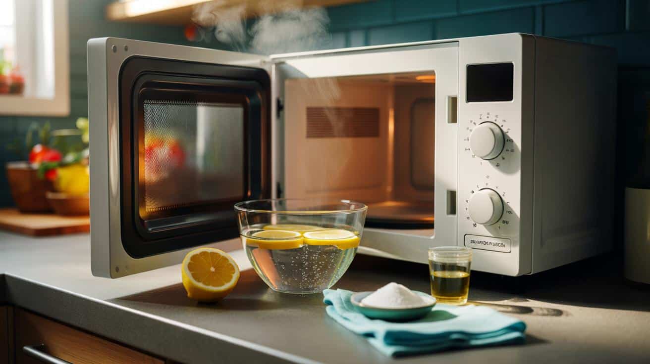 Jak szybko wyczyścić mikrofalówkę bez szorowania i bez chemii