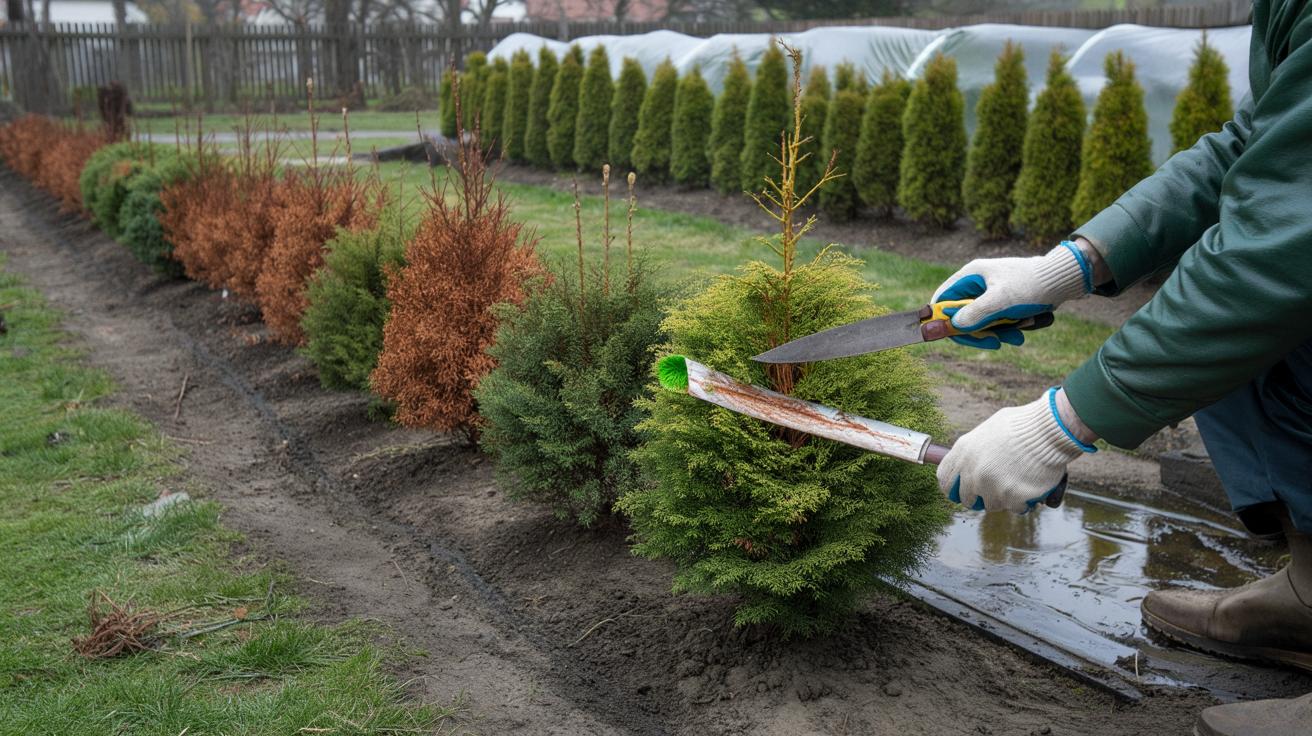 Jak uratować iglaki które brązowieją po zimie