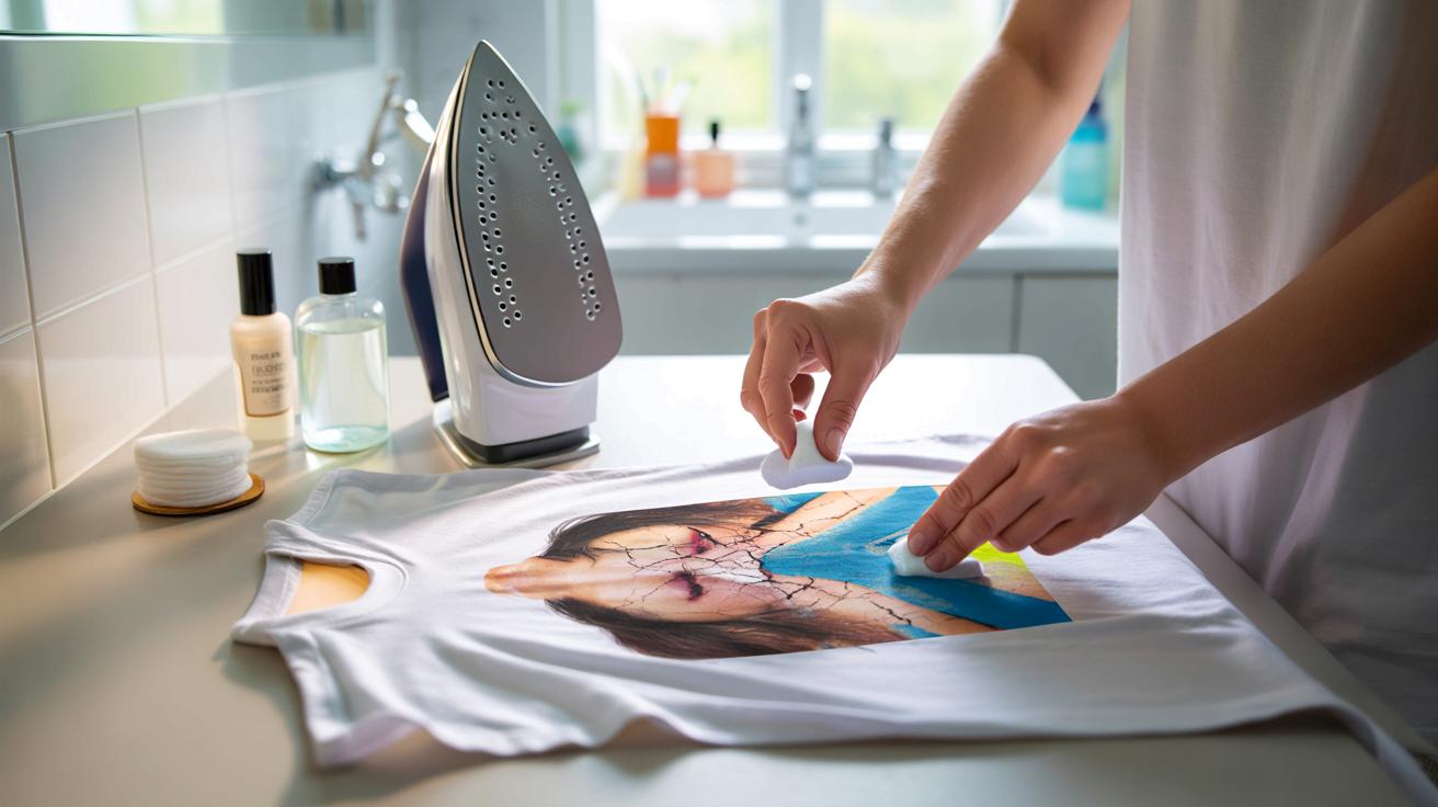 Jak uratować popękany nadruk na t‑shircie zwykłym kosmetykiem z łazienki