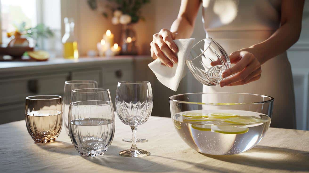 Jak usunąć nalot z kryształowych kieliszków