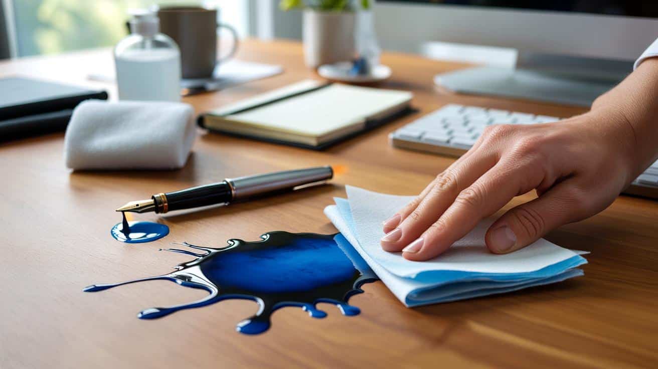 Jak usunąć plamę z atramentu z biurka w 10 minut