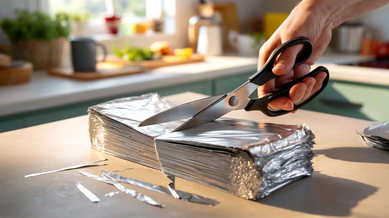 Jak użyć folii aluminiowej aby ostrzyć nożyczki w kilka sekund