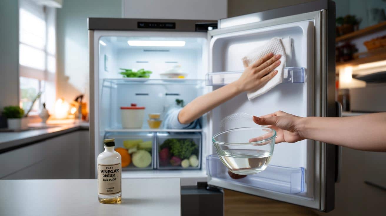 Jak użyć octu i wody aby usunąć zapach z lodówki w kilka minut