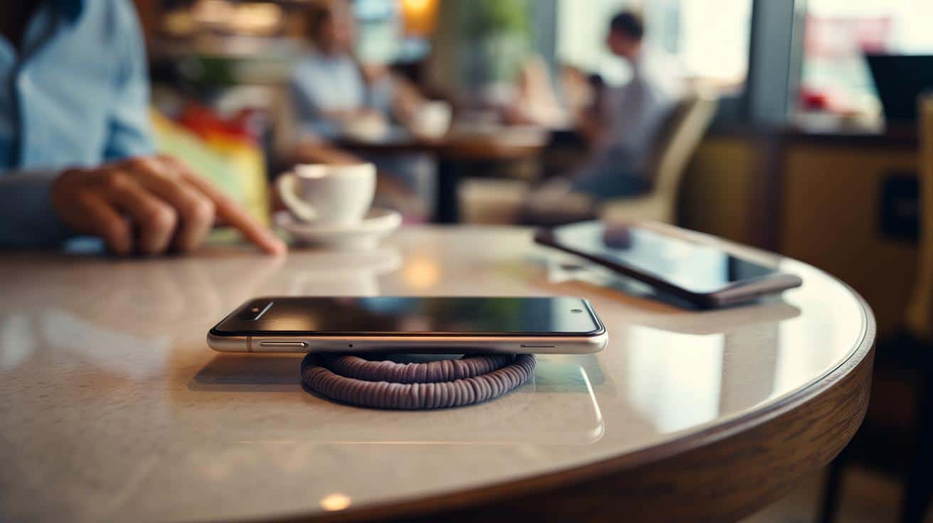 Jak użyć zwykłej gumki do włosów aby telefon nie ślizgał się na gładkim stole