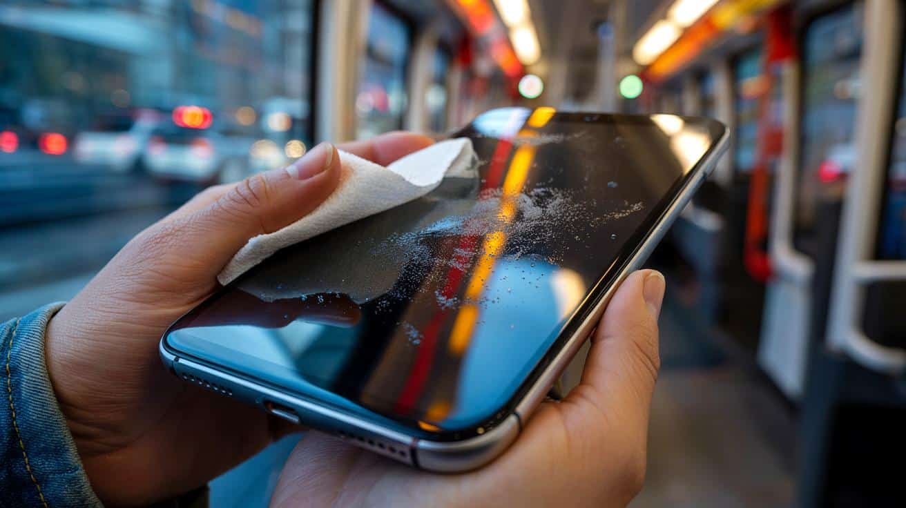 Jak większość osób źle przeciera ekran smartfona i niszczy jego powłokę ochronną