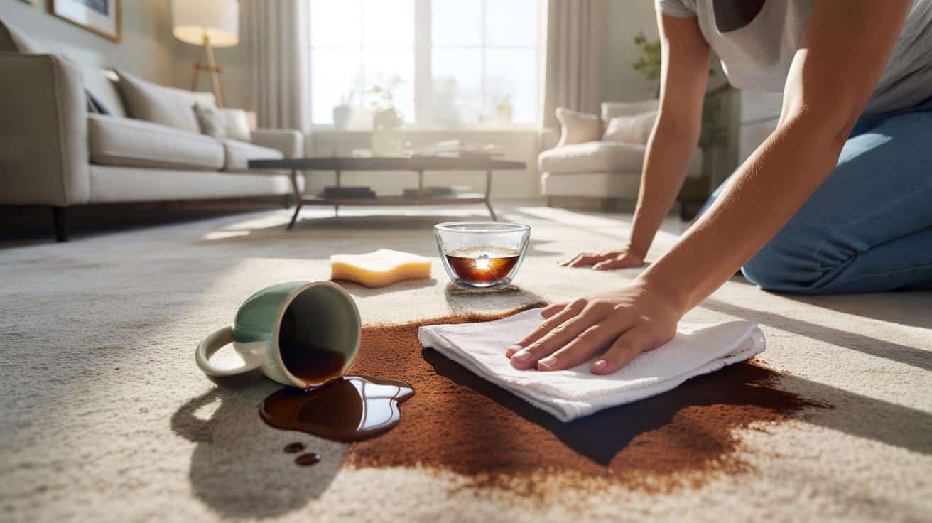 Jak wyczyścić dywan z plam po kawie w kilka minut