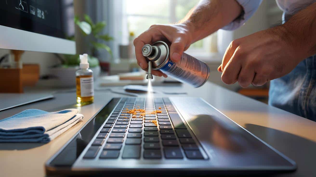 Jak wyczyścić klawiaturę komputera bez jej rozbierania