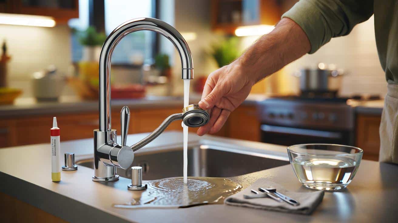 Jak wyczyścić kran z naciągową głowicą który przestał być obrotowy