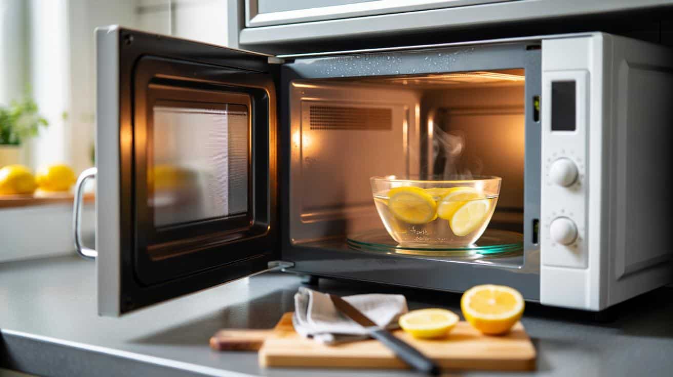 Jak wyczyścić wnętrze piecyka mikrofalowego za pomocą cytryny