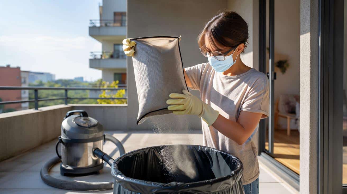 Jak wyczyścić worek do odkurzacza wielorazowego bez wdychania kurzu