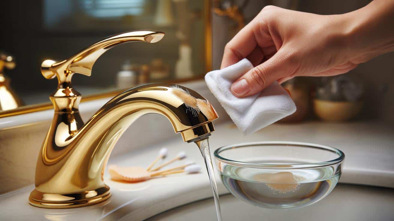 Jak wyczyścić zaschnięte zadrapania w złoconej armatyrze