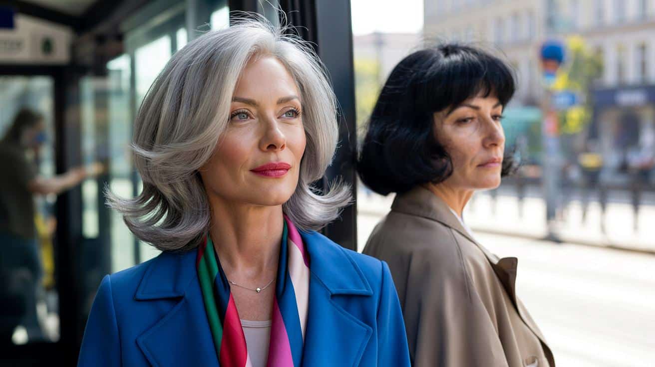 Jak wyglądać młodziej mając naturalnie siwe włosy