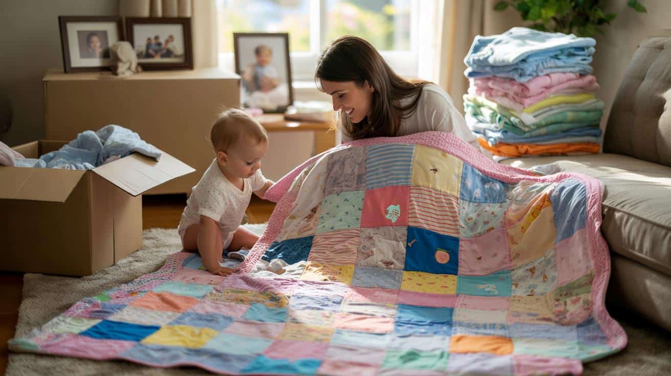 Jak ze starych body niemowlęcych uszyć koc pełen wspomnień