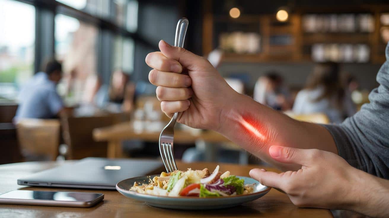 Jak zły sposób trzymania widelca który masz od dziecka niszczy twój nadgarstek