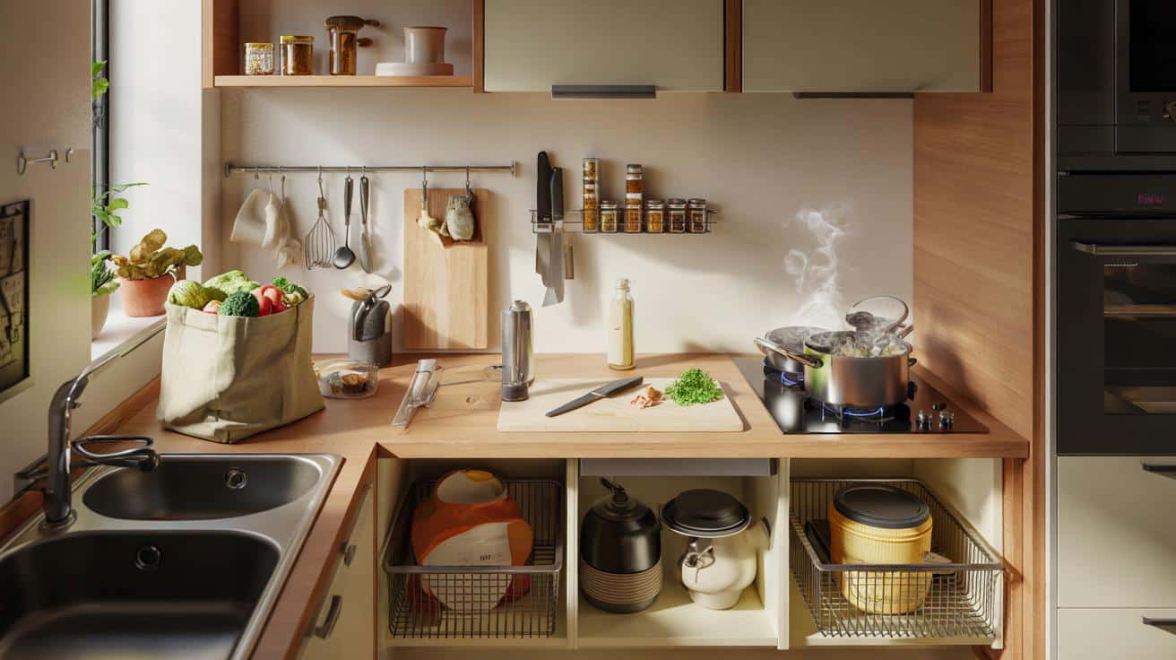 Jak zorganizować małą kuchnię tak żeby gotowanie było przyjemne a nie codzienną walką z brakiem miejsca