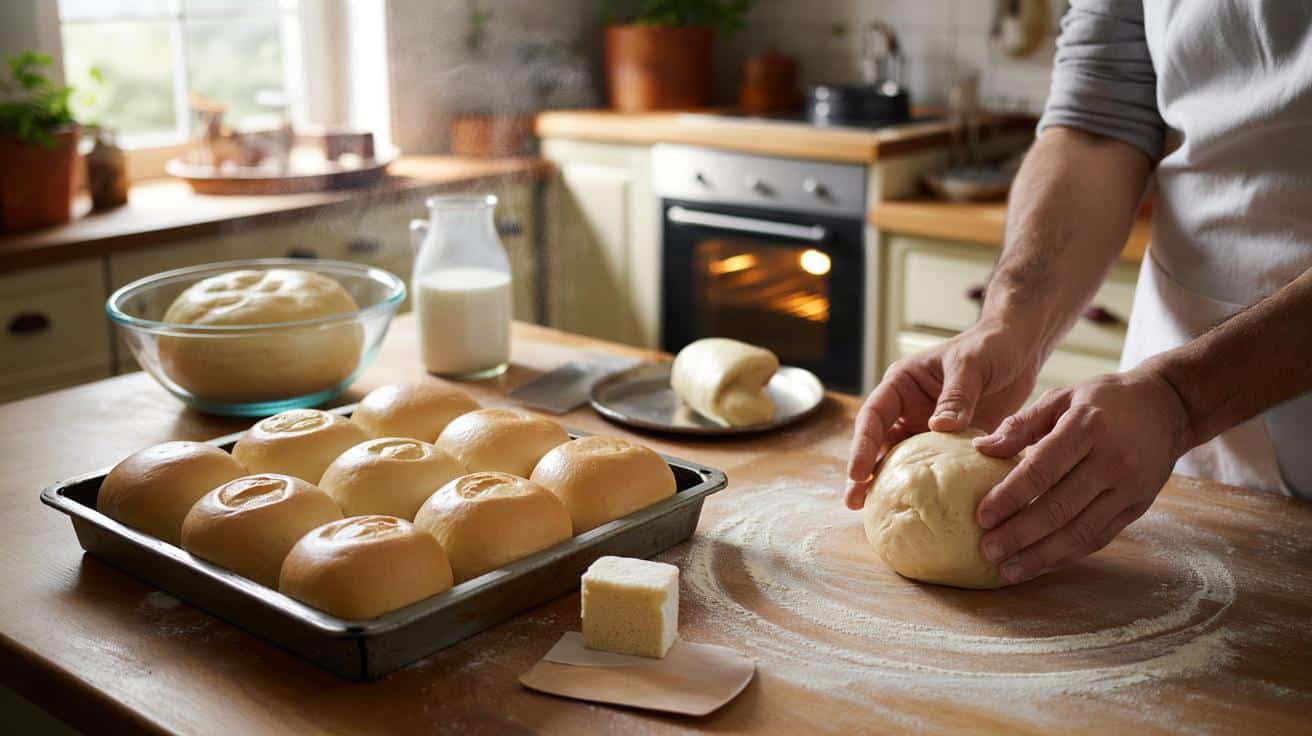 Jak zrobić bułki pszenne miękkie jak z piekarni rzemieślniczego bez drożdży instant i maszyny