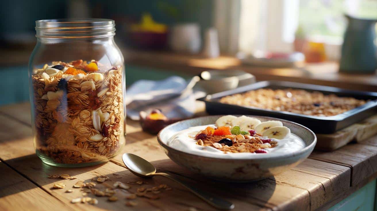 Jak zrobić domową granolę bez cukru, która jest chrupiąca i sycąca przez cały poranek