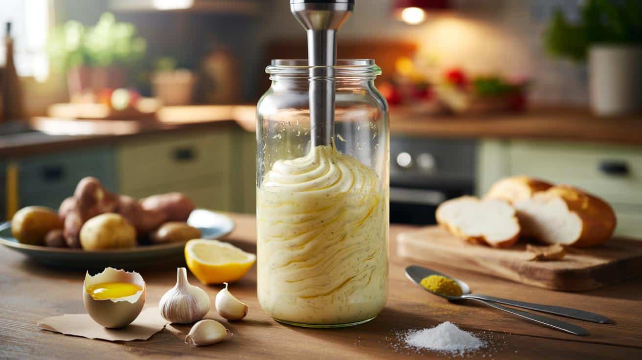 Jak zrobić domowy majonez czosnkowy w słoiku