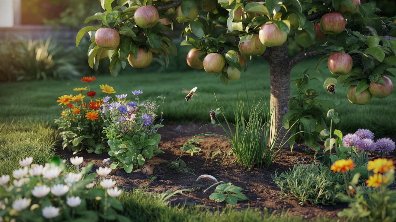 Jakie rośliny posadzić pod drzewem owocowym, żeby gleba była bogatsza i owoce większe