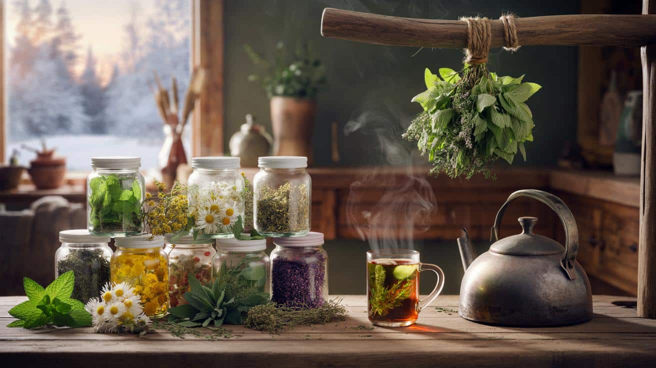 Jakie zioła możesz suszyć na herbatę przez całą zimę