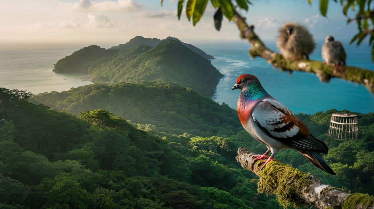 Japońska wyspa bez kotów: zaskakujący powrót rzadkiego gołębia