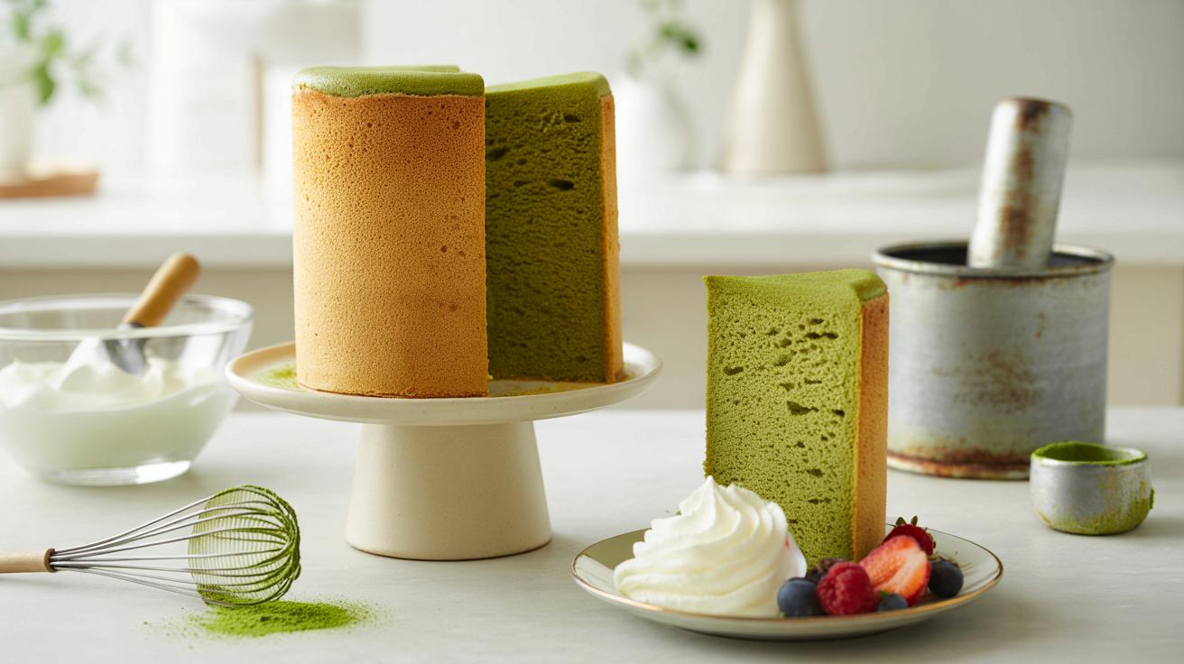 Japoński puszysty tort z matchą: prosty przepis, który robi wrażenie