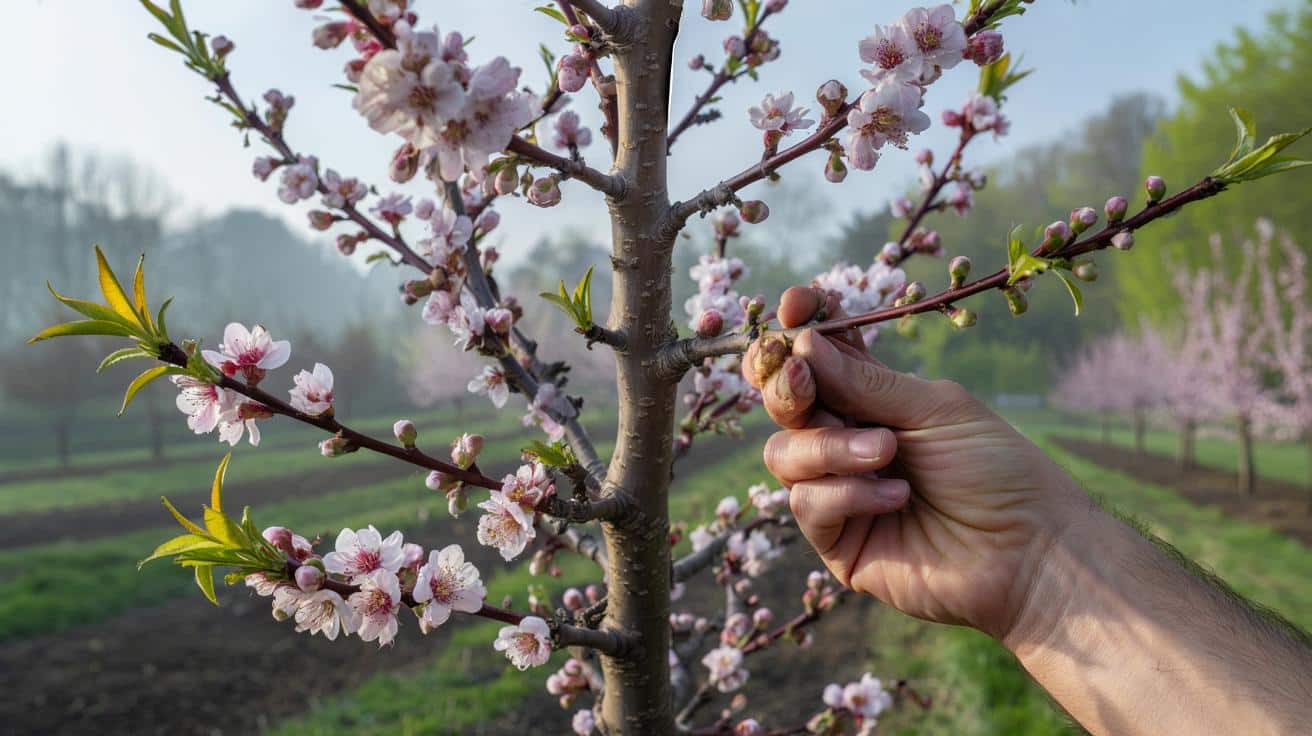 Jeden kluczowy zabieg w kwietniu decyduje o urodzaju brzoskwiń