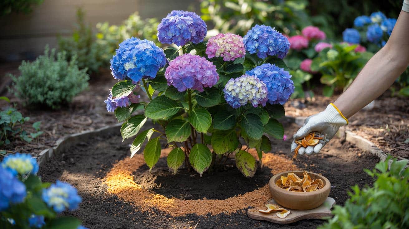 Jeden kuchenny odpad, który odmienia hortensje: moc skórki z pomarańczy