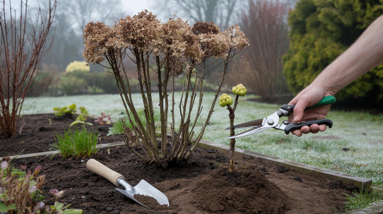 Jeden marcowy cięcie, które ratuje hortensje przed marnym kwitnieniem