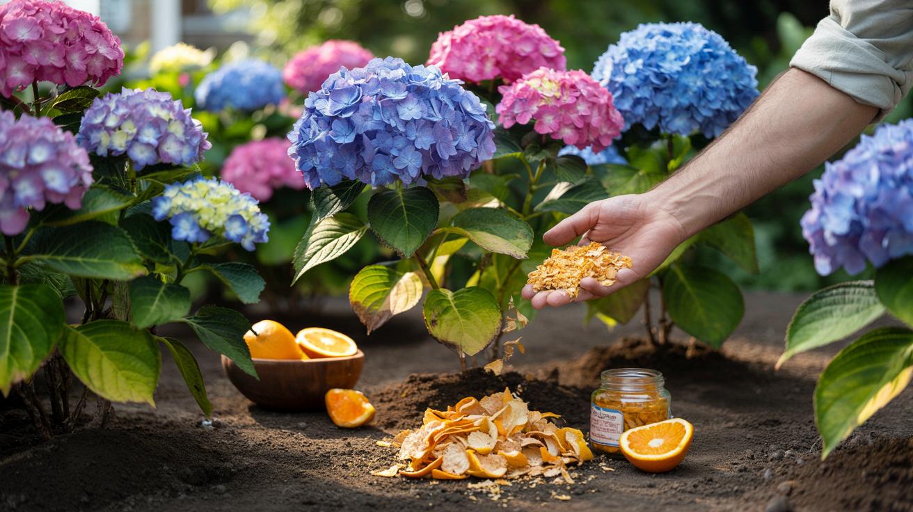 Jeden odpadek z kuchni, który sprawia, że hortensje kwitną jak szalone