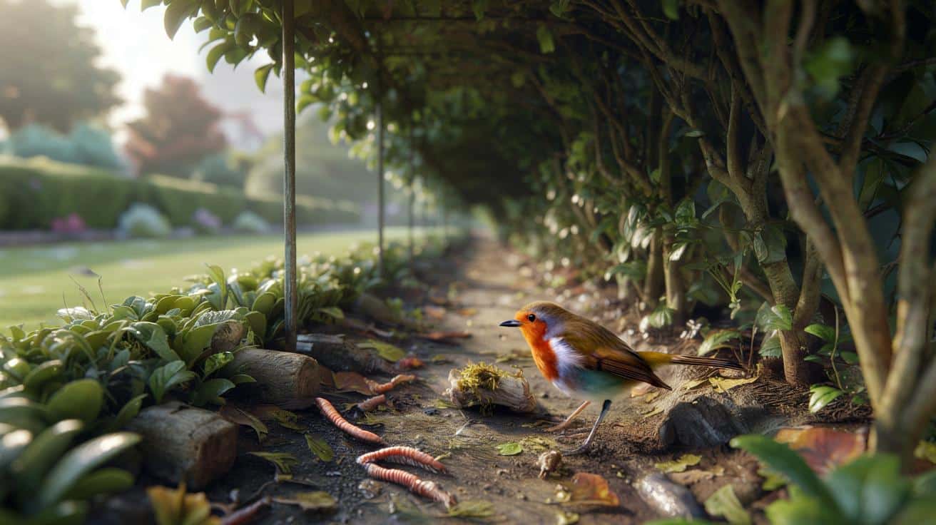 Jeden prosty trik pod krzewami, który sprowadzi rudzika do ogrodu