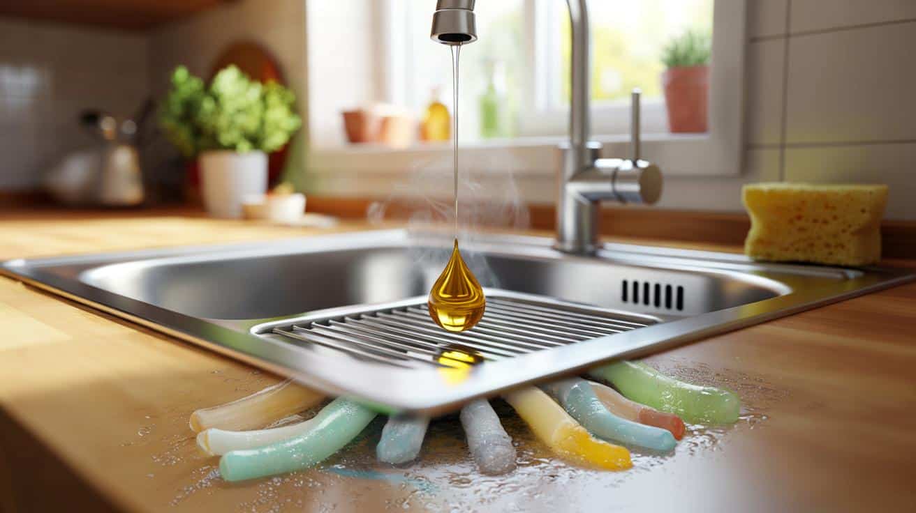 Jedna kropla olejku w odpływie zapobiega zatorom na miesiące