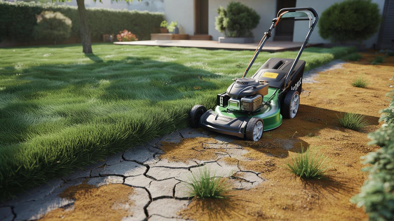 Jedna zła kreska na kosiarce i trawnik zamienia się w pustynię