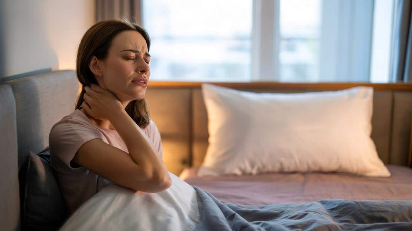 Jeśli czujesz napięcie w karku już rano, przyczyną może być sposób spania