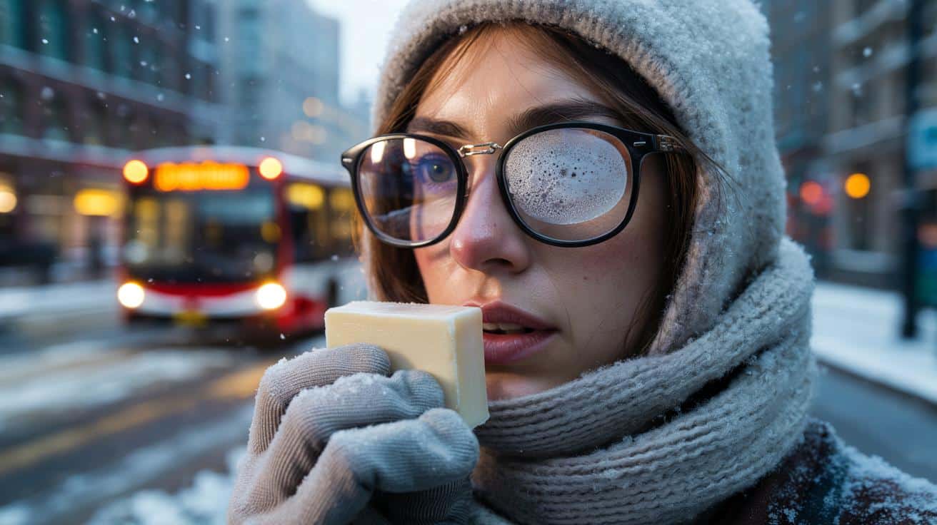 Jeśli twoje okulary szybko parują zimą, spróbuj tej prostej metody z mydłem