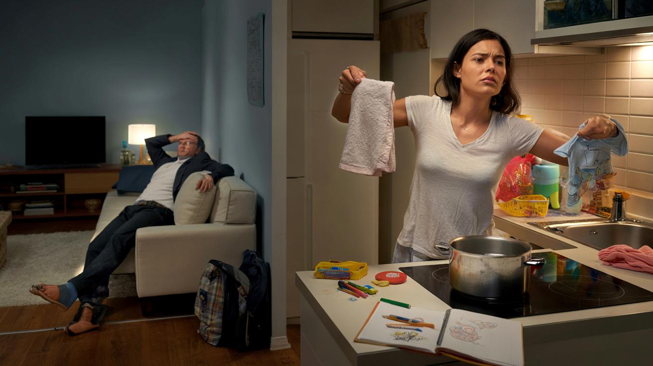 „Jestem wykończony, ogarnij to sama”. Dlaczego ta wymówka coraz bardziej wkurza partnerki