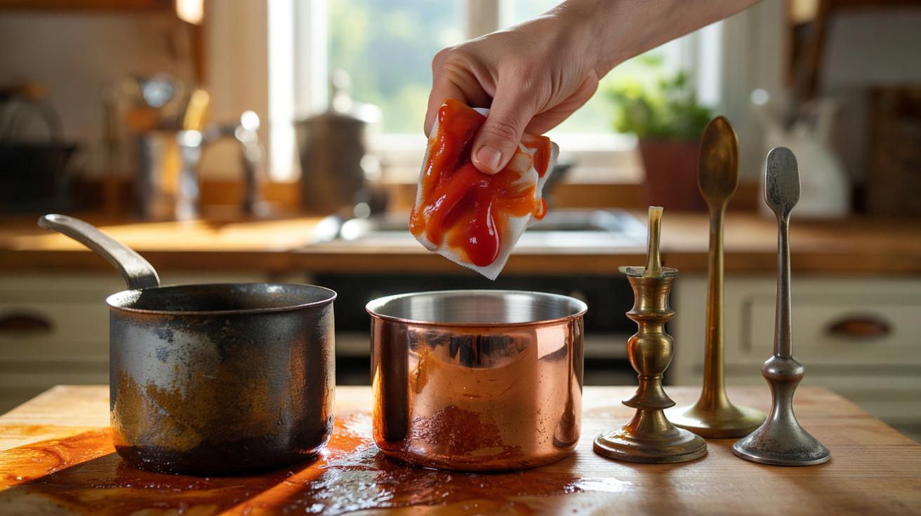 Ketchup zamiast chemii: prosty trik na matowe metale w 15 minut