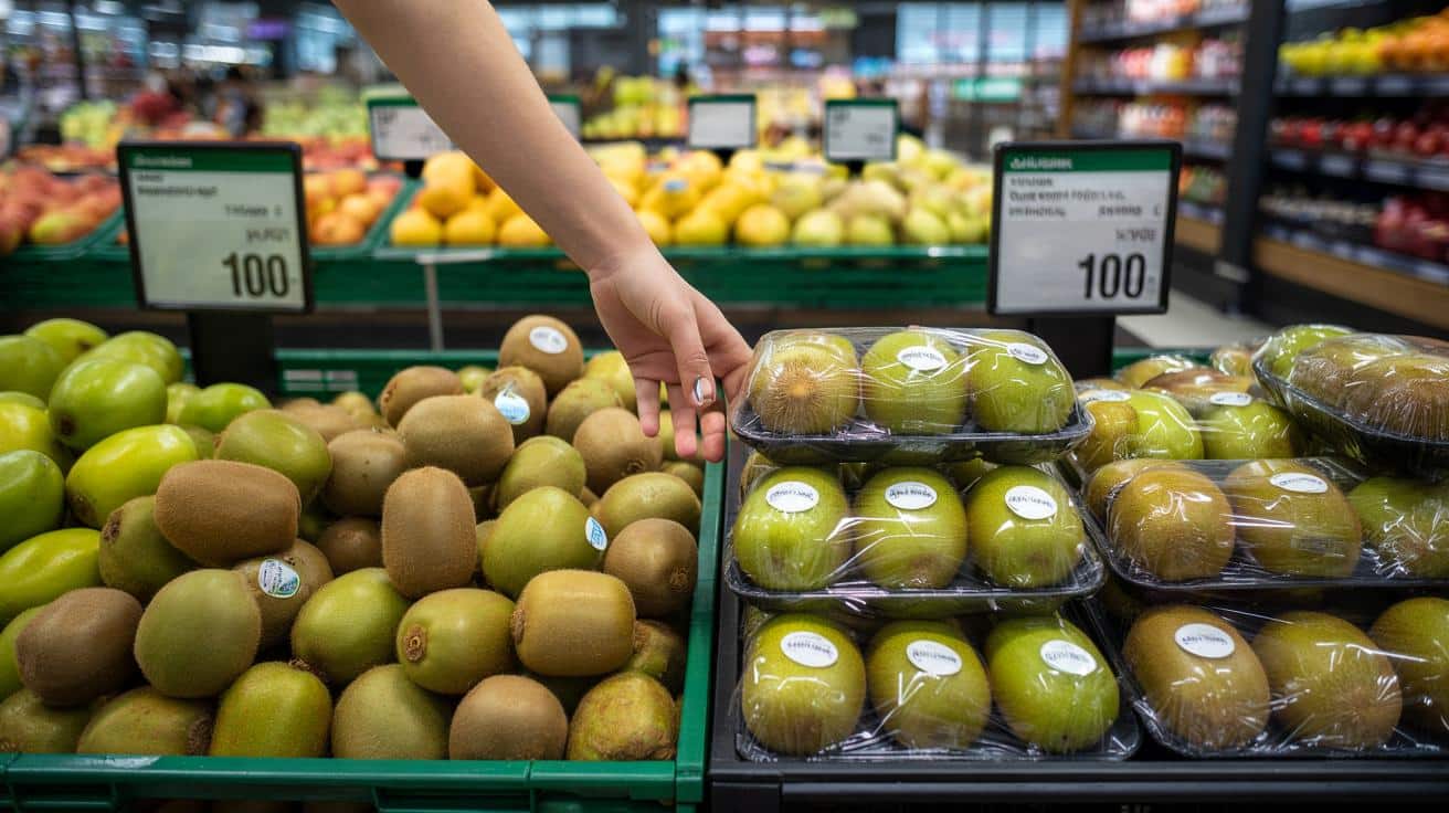 Kiwi w markecie: jedno opakowanie i cena rośnie niemal dwukrotnie