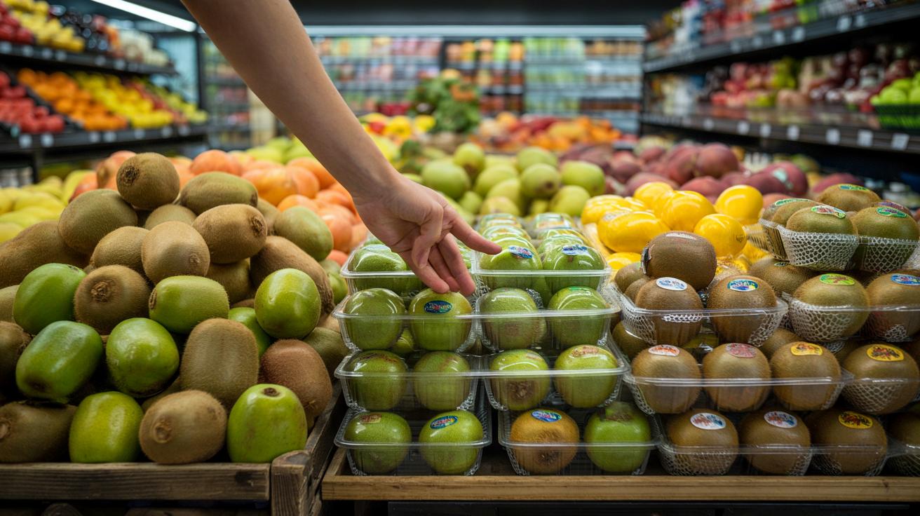 Kiwi w markecie: prosty trik przy półce, a cena leci o połowę