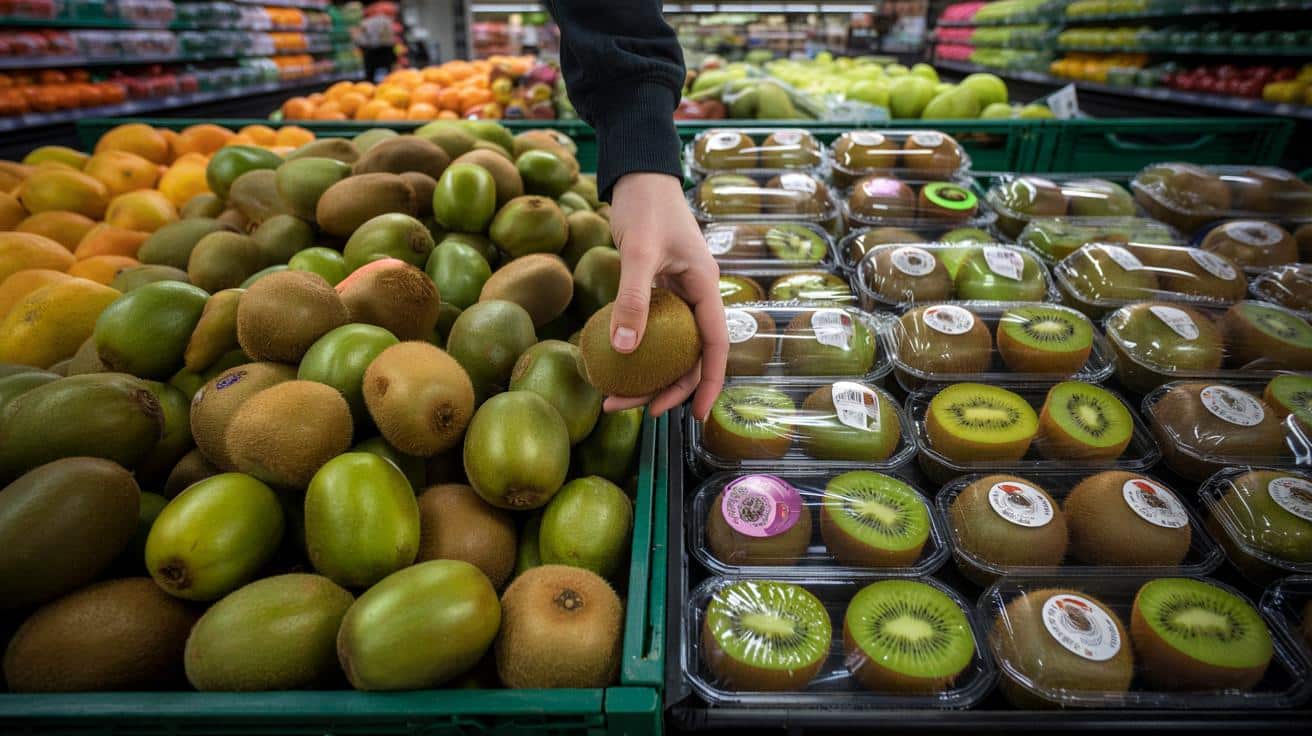 Kiwi w supermarkecie potrafią kosztować dwa razy więcej. Wina opakowania?