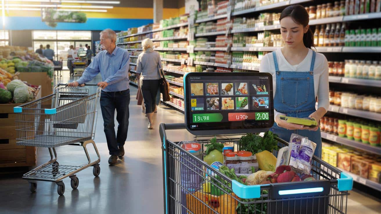 Klasyczne wózki w marketach odchodzą. Nadchodzi era „smart” koszyków