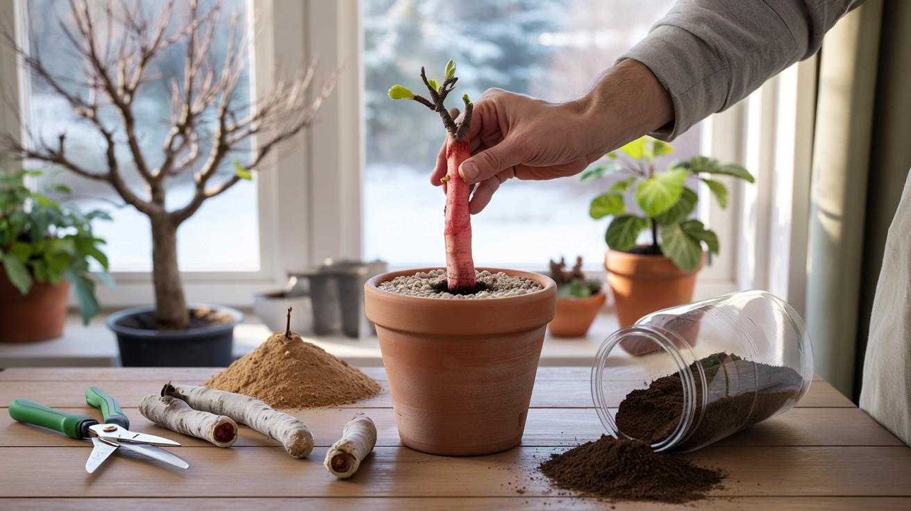 Jak zimą „sklonować” figę w doniczce i mieć drugie drzewko za darmo