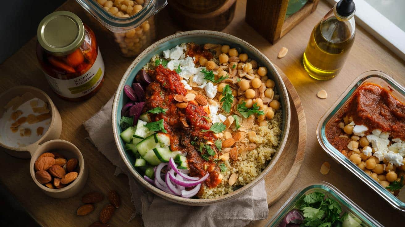 Kolacja z jednego garnka: tani miska quinoa po śródziemnomorsku, którą warto jeść co tydzień